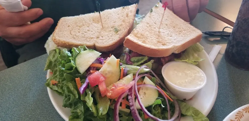 blt Club Sandwich and Salad