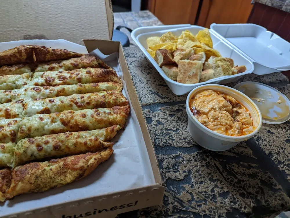 Bread Stix and Buffalo Cheese Dip